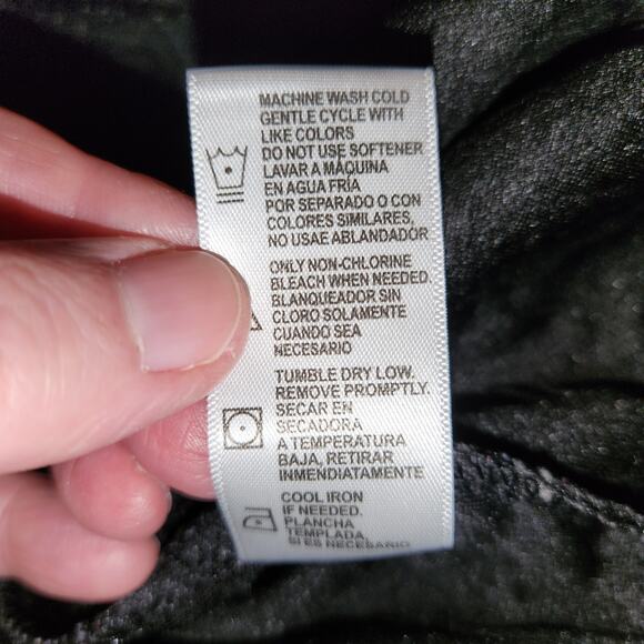 JUICY COUTURE SPORT Cropped Pullover Womens Medium M Black Textured Jacquard - Picture 6 of 11